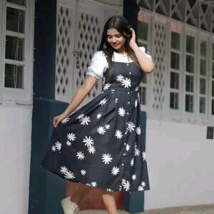 Designer Flower Printed Dress