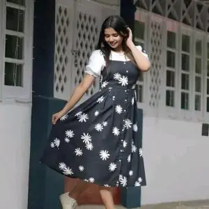 Designer Flower Printed Dress
